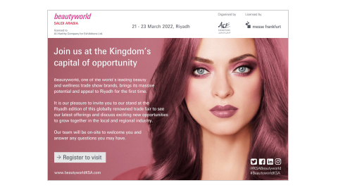 Beautyworld Saudi Arabia - Non-Personalised E-card